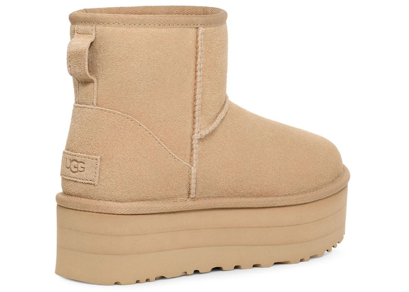 ugg classic mini platform boot mustard seed (women's)