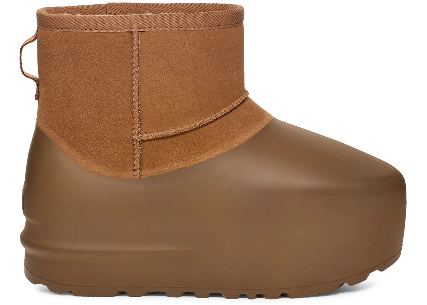 ugg classic mini pumped molded boot chestnut