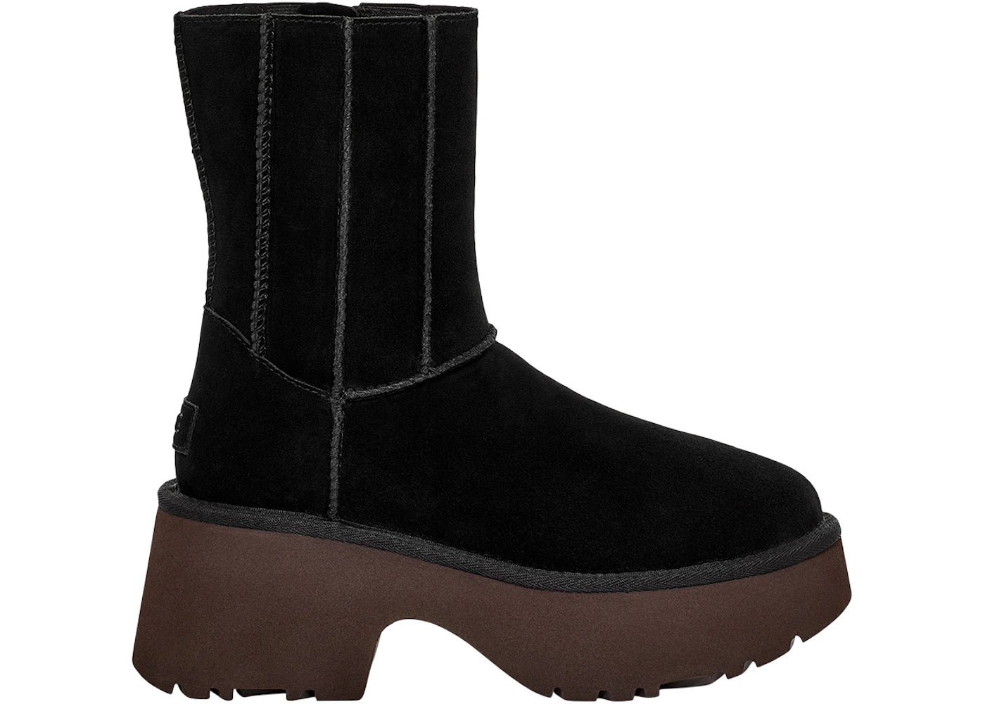 ugg classic twin seam new heights boot black (women's)