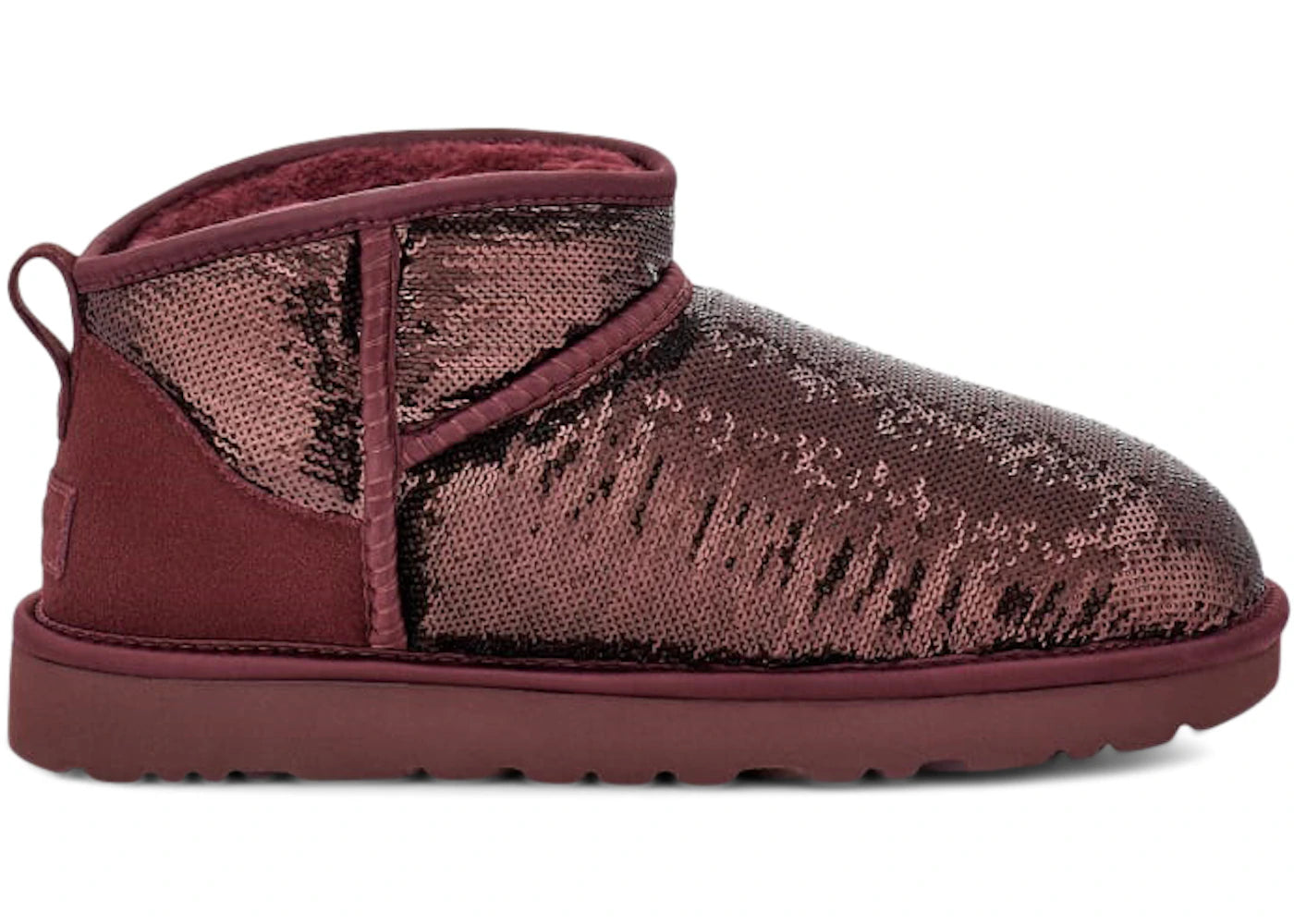 ugg classic ultra mini boot mirror ball wild grape (women's)