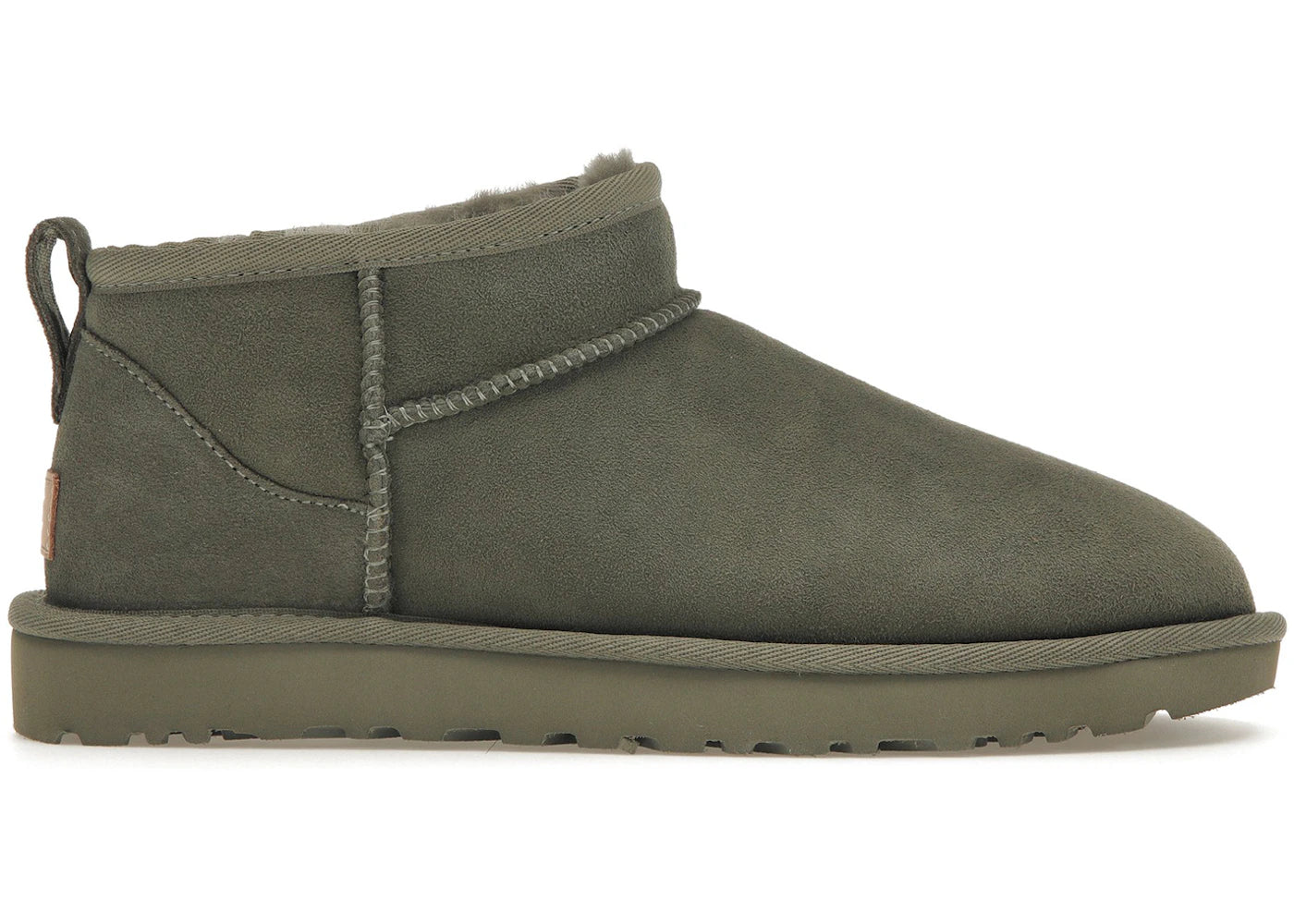 ugg classic ultra mini boot moss green (women's)