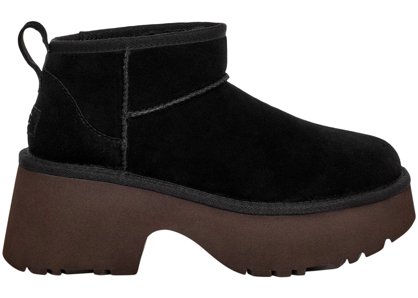 ugg classic ultra mini new heights boot black (women's)