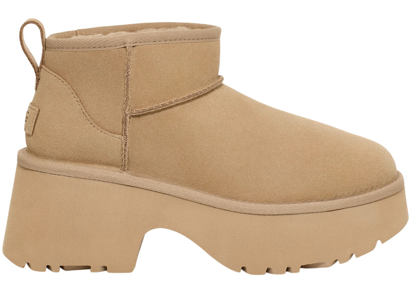 ugg classic ultra mini new heights boot mustard seed (women's)