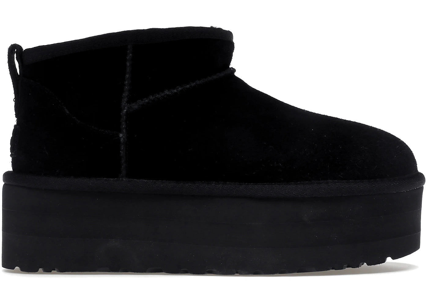 ugg classic ultra mini platform boot black (women's)