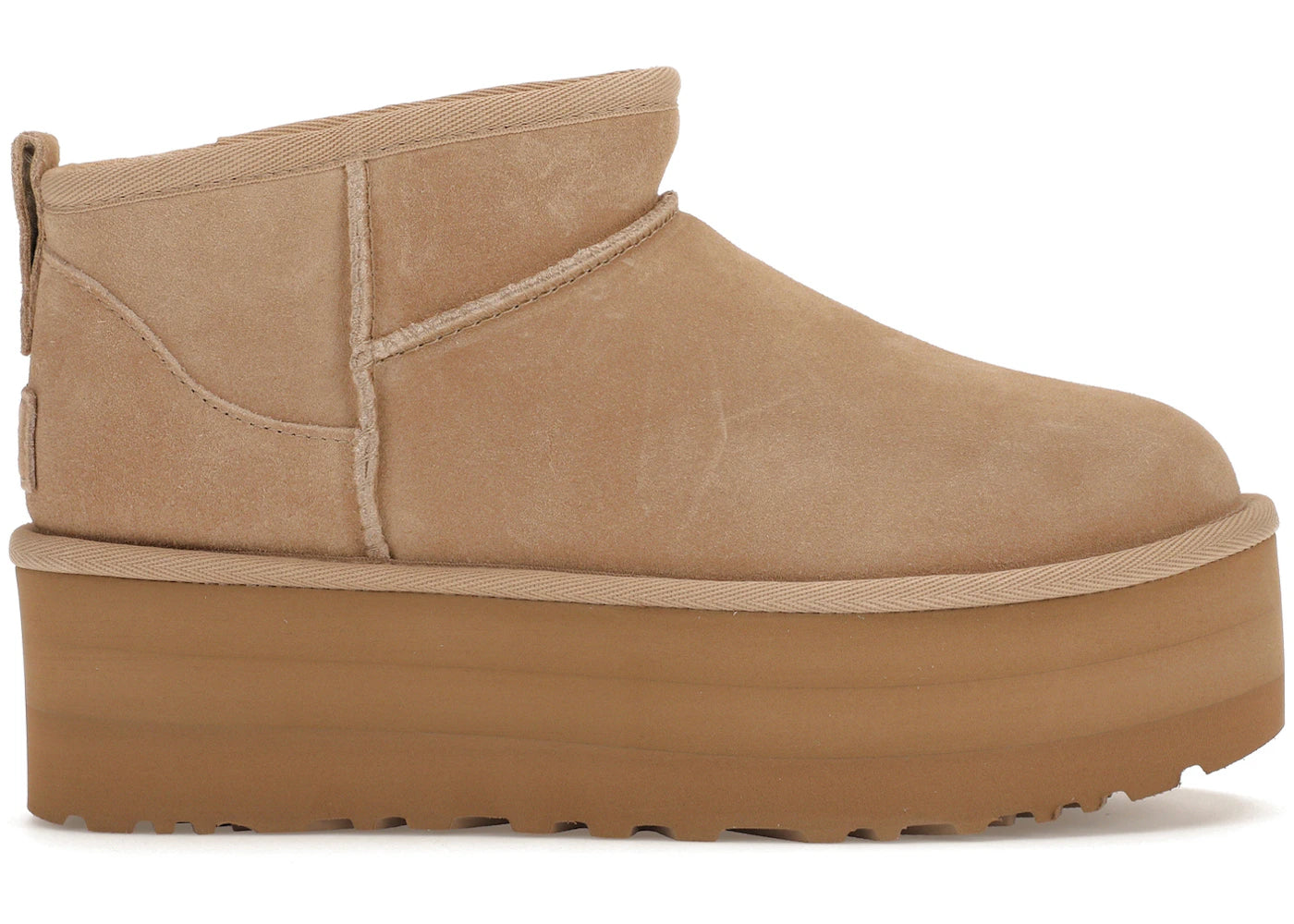 ugg classic ultra mini platform boot sand (women's)