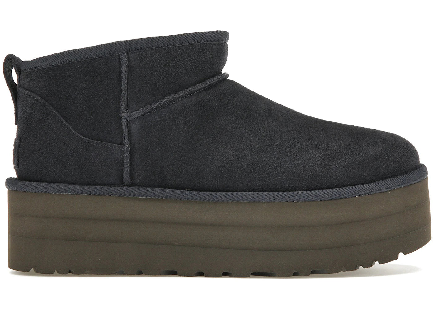 ugg classic ultra mini platform boot eve blue (women's)