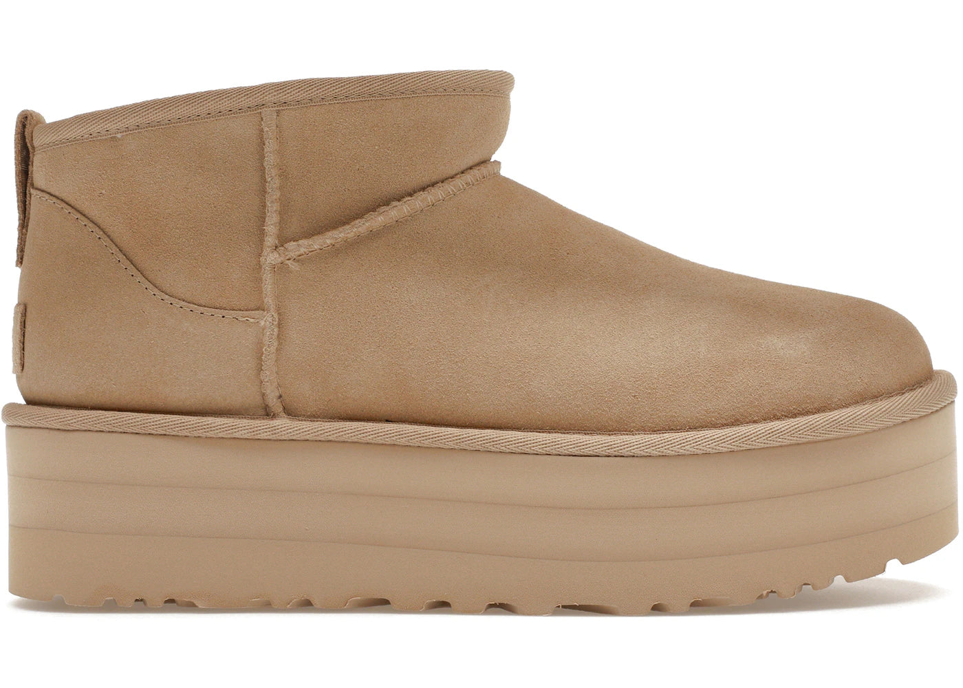 ugg classic ultra mini platform boot mustard seed (women's)