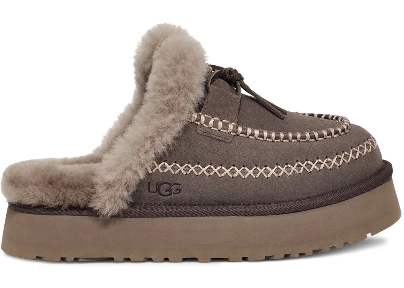 ugg disquette alpine slipper thunder cloud (women's)