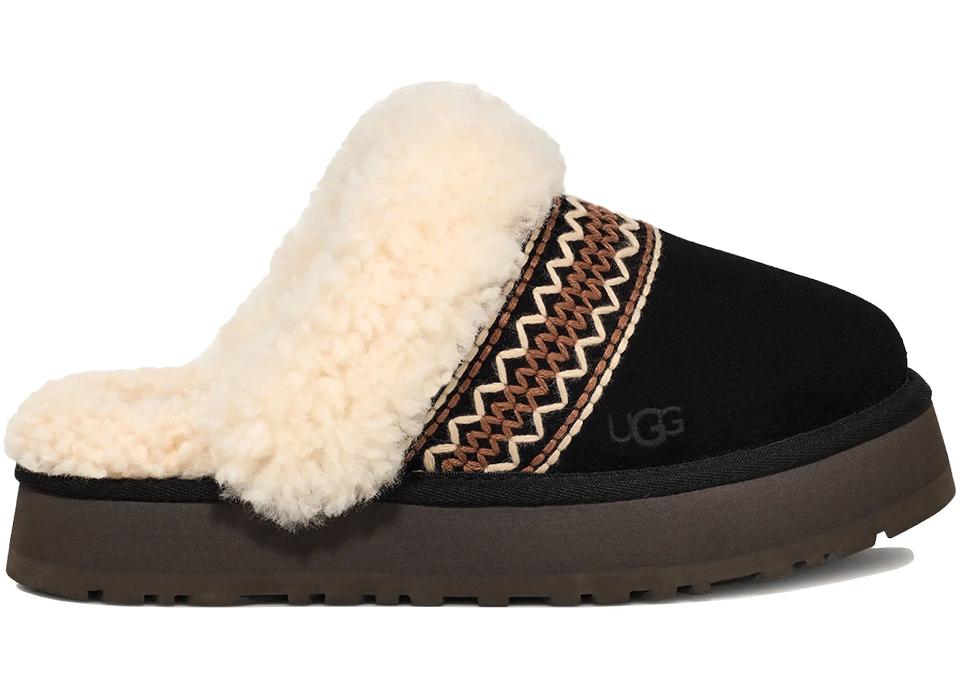 ugg disquette atherson slipper black (women's)