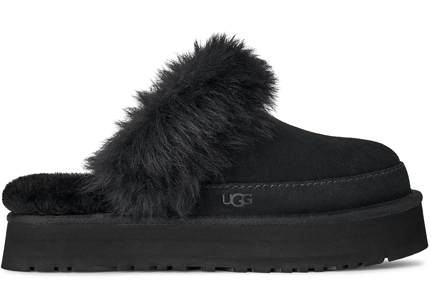 ugg disquette chalet slipper black (women's)