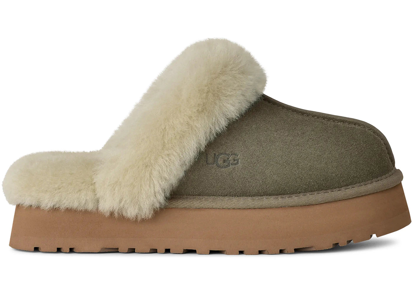 ugg disquette slipper moss green muted brass (women's)