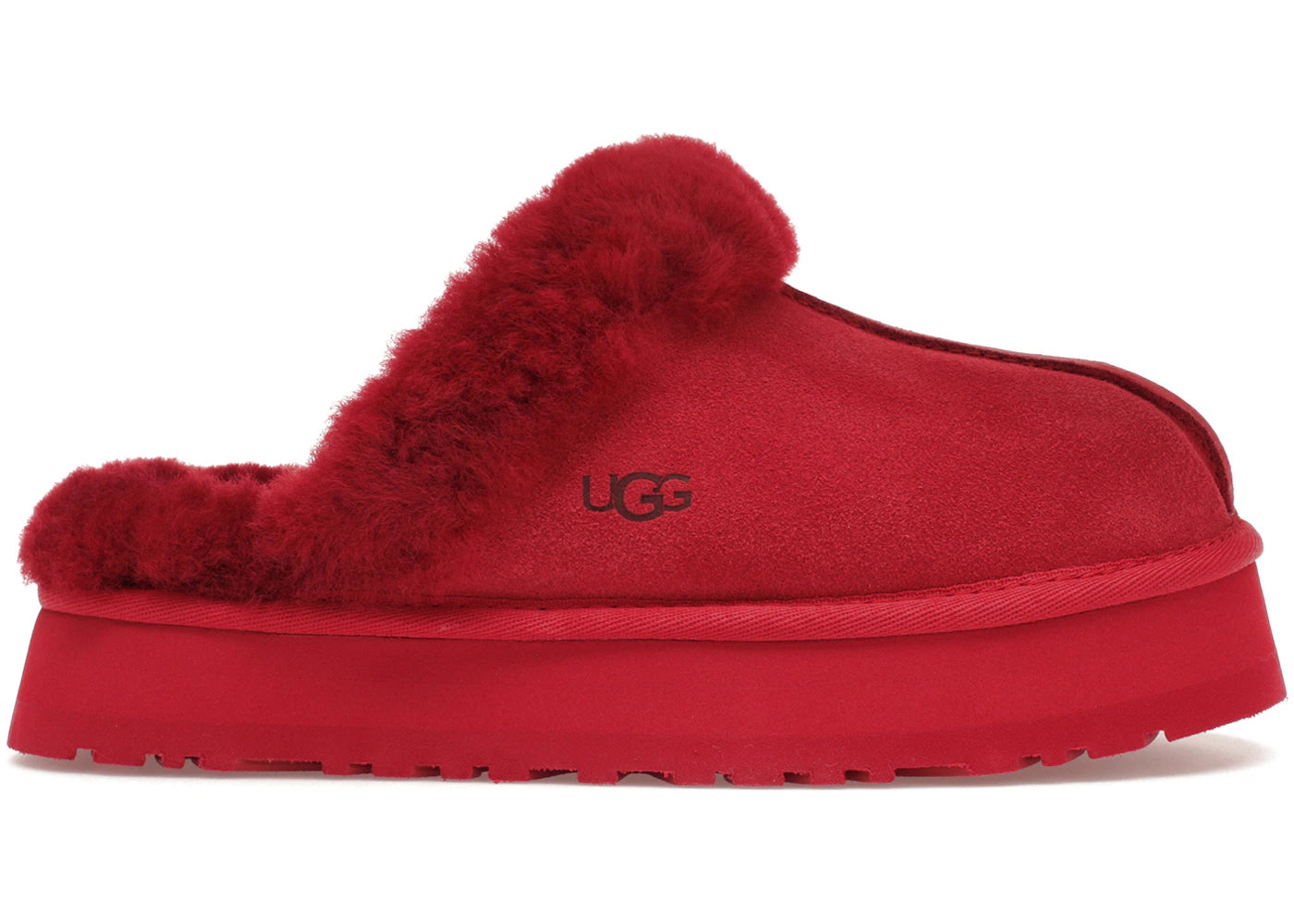 ugg disquette slipper samba red (women's)