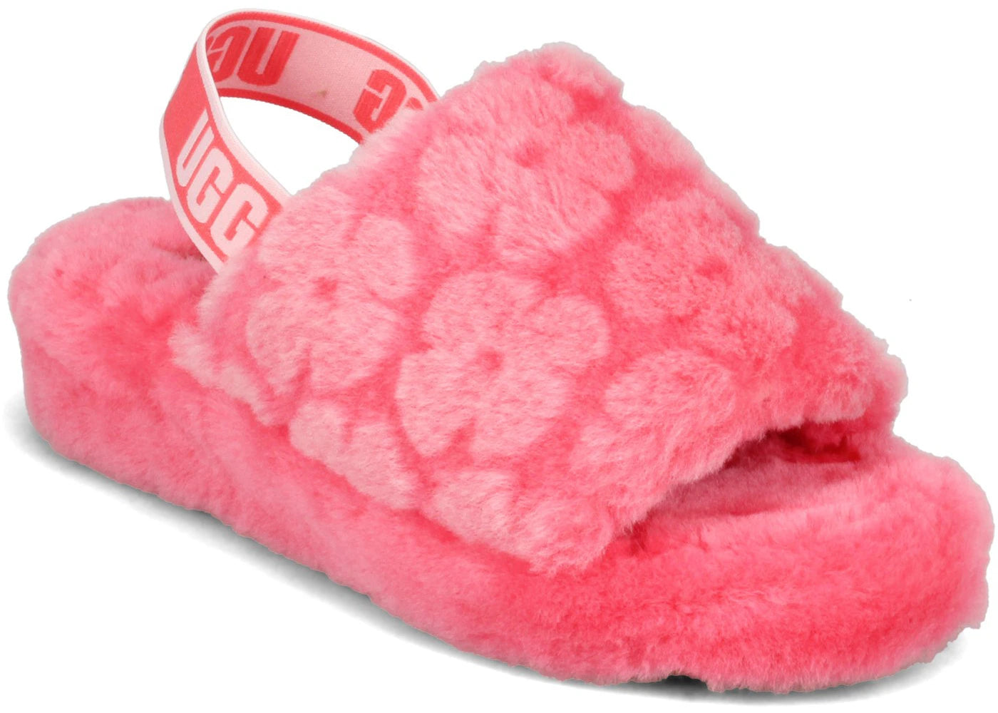 ugg fluff yeah slide poppy strawberry (women's)