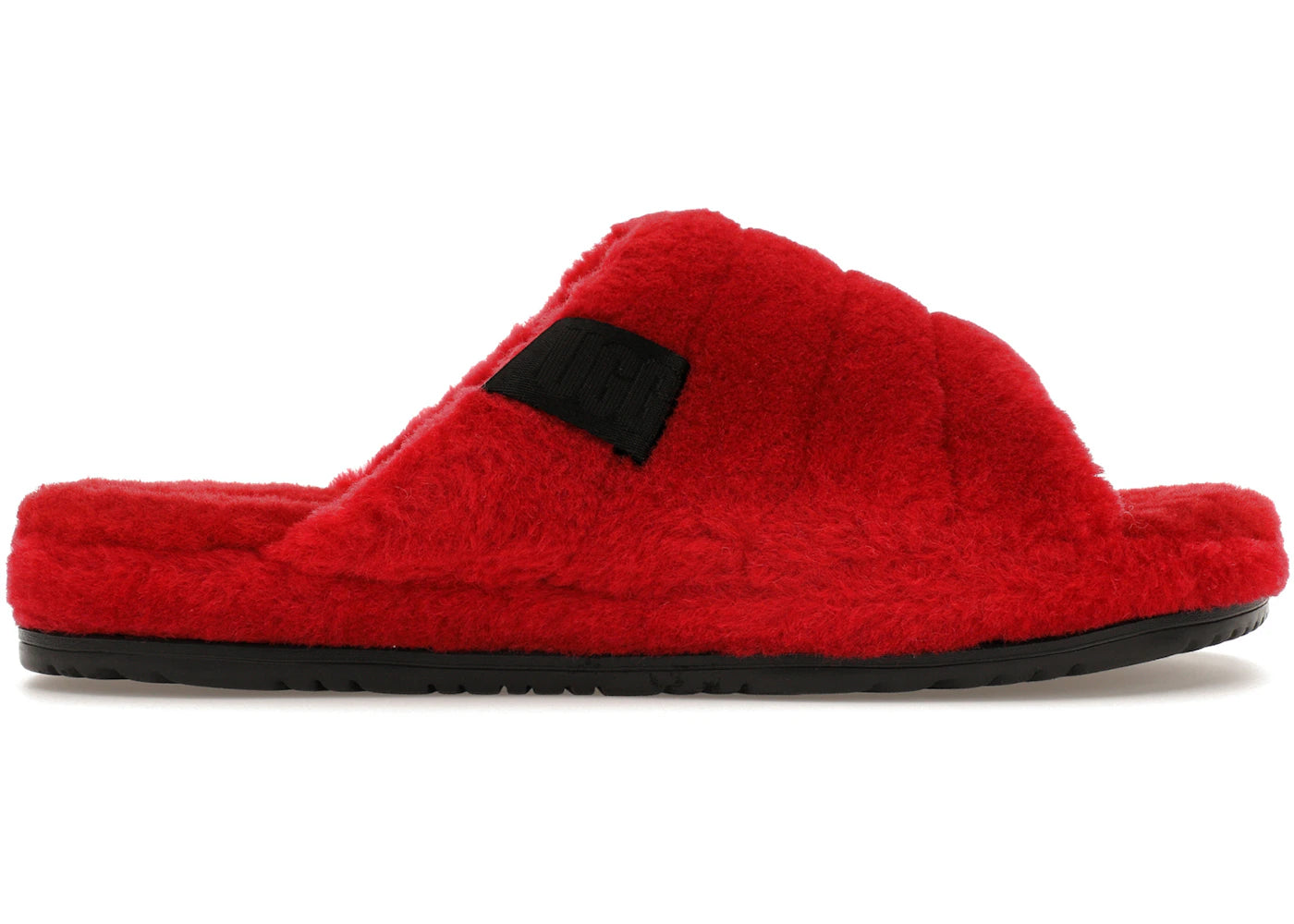 ugg fluff you slide samba red