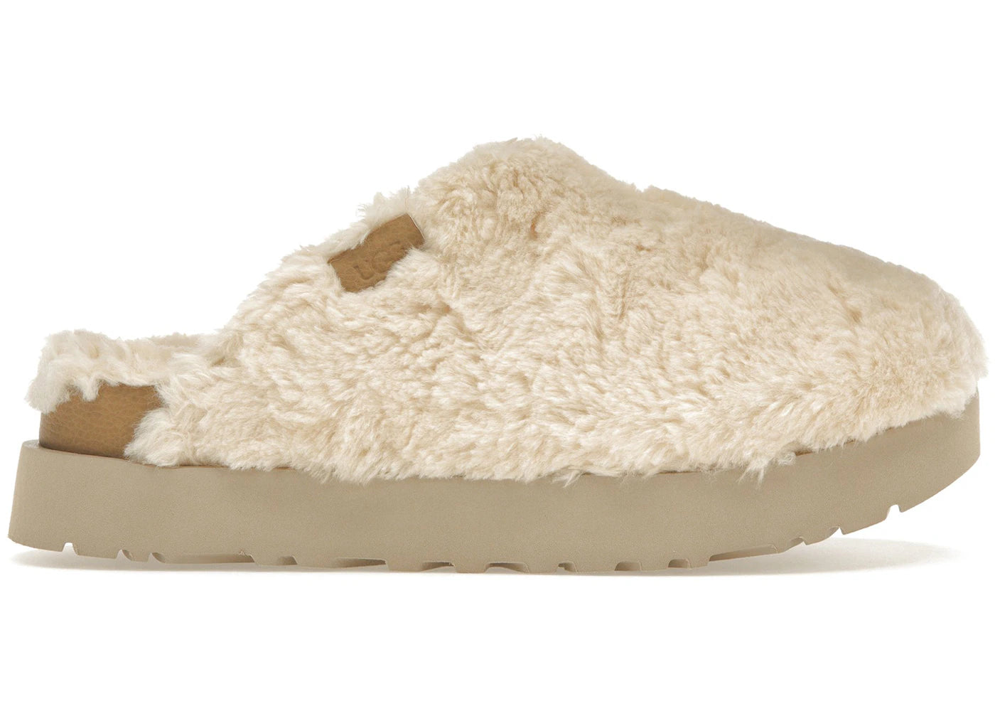 ugg fuzz sugar slide natural (women's)