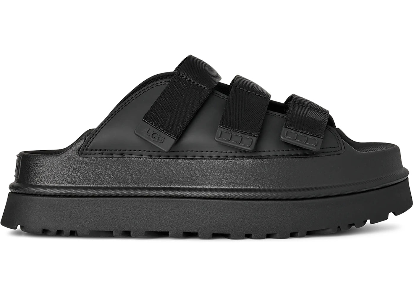 ugg goldenglow slide black (women's)