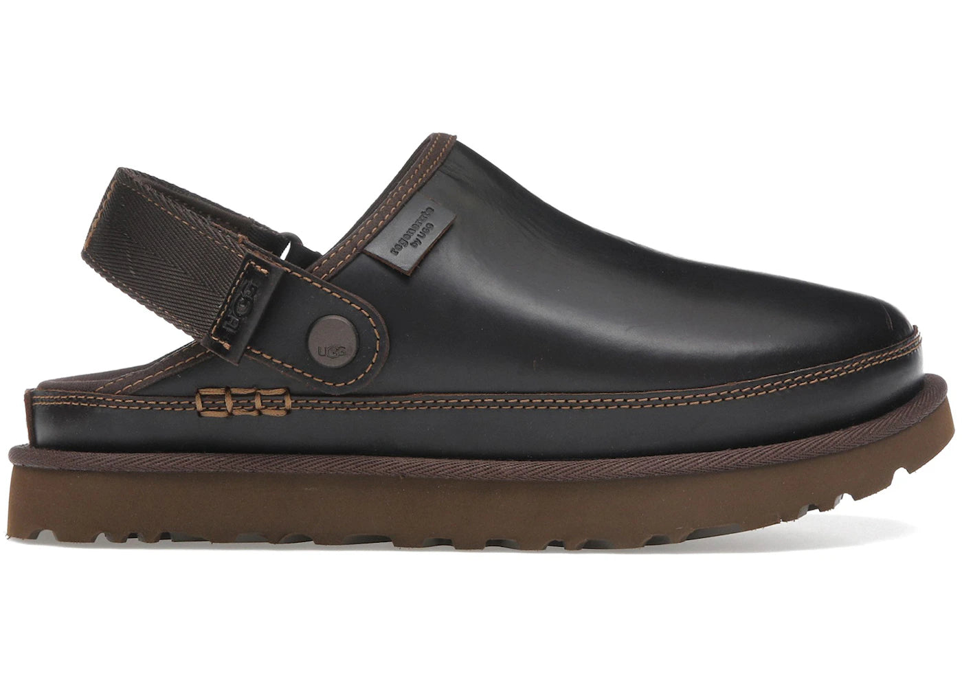 Ugg Goldenstar Clog Leather Regen Ironwood (Women'S)