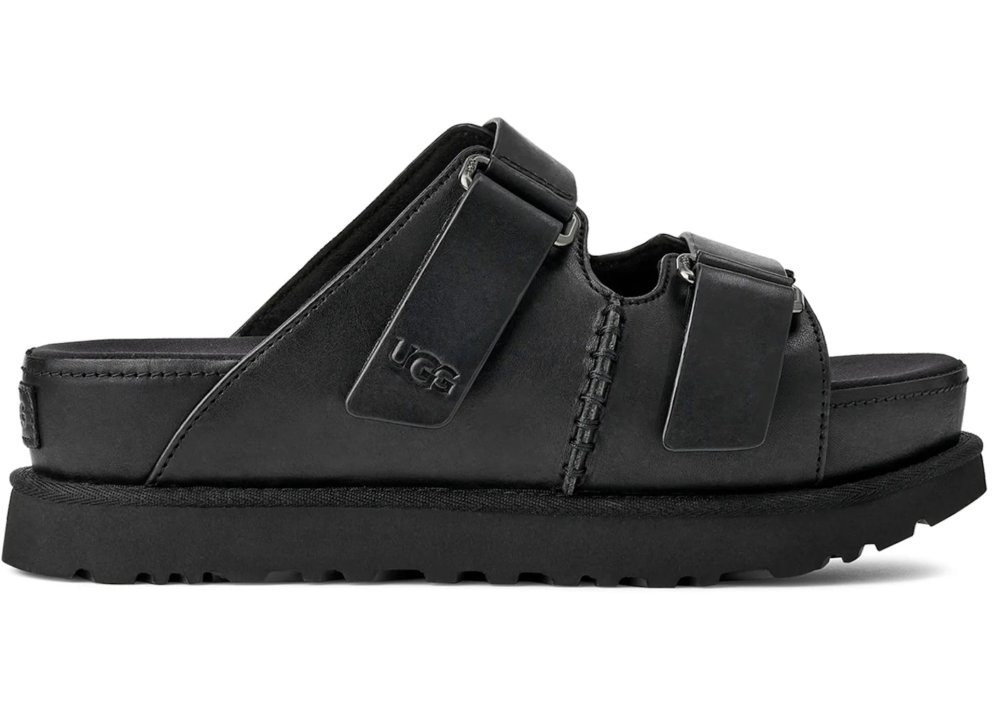 ugg goldenstar hi slide black (women's)