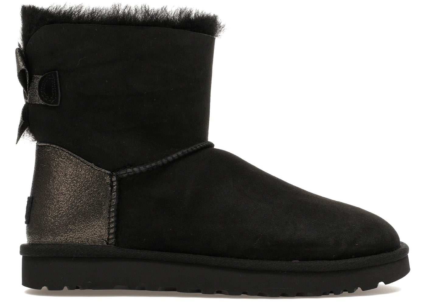 ugg mini bailey bow black (women's)