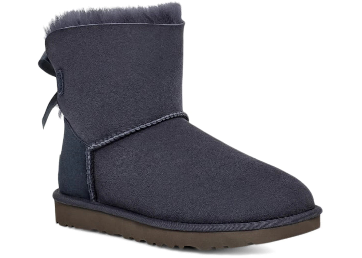 ugg mini bailey bow ii boot eve blue (women's)