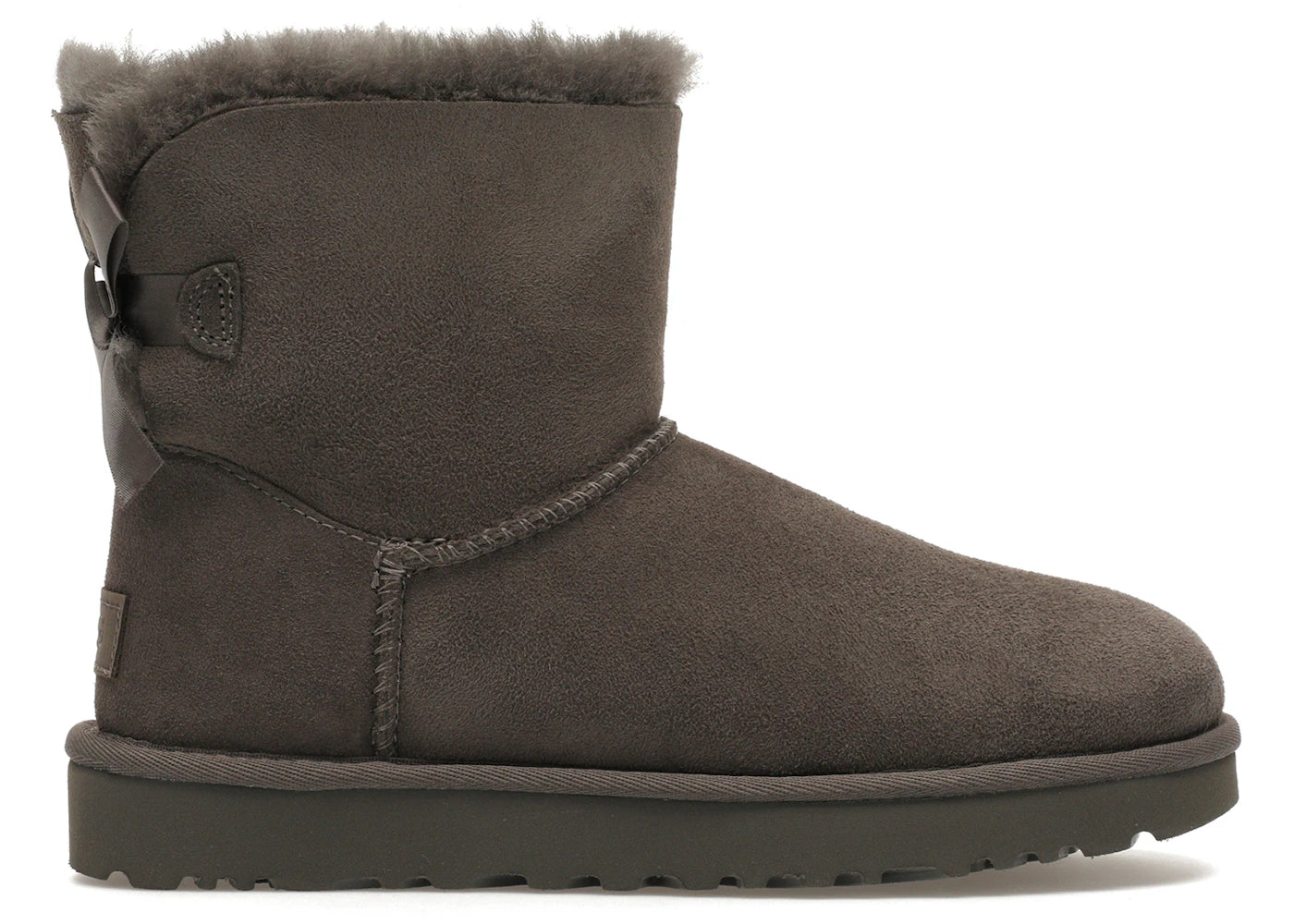ugg mini bailey bow ii boot grey (women's)
