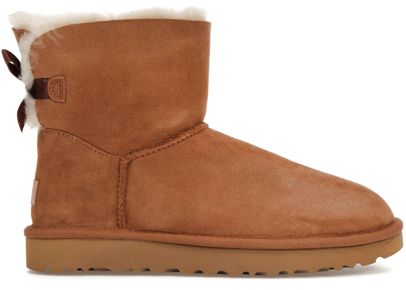 ugg mini bailey bow ii chestnut (women's)
