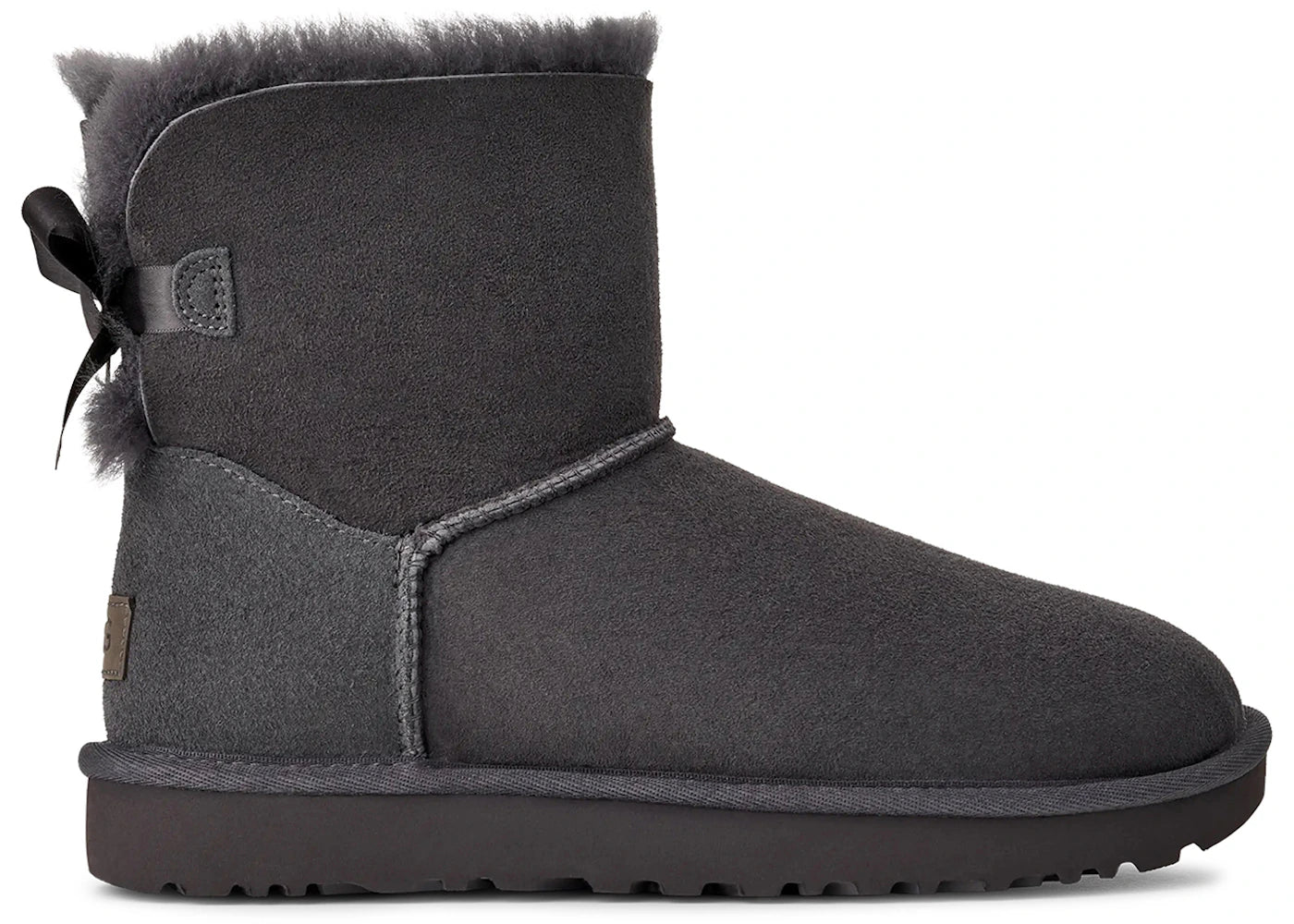 ugg mini bailey bow ii obsidian (women's)