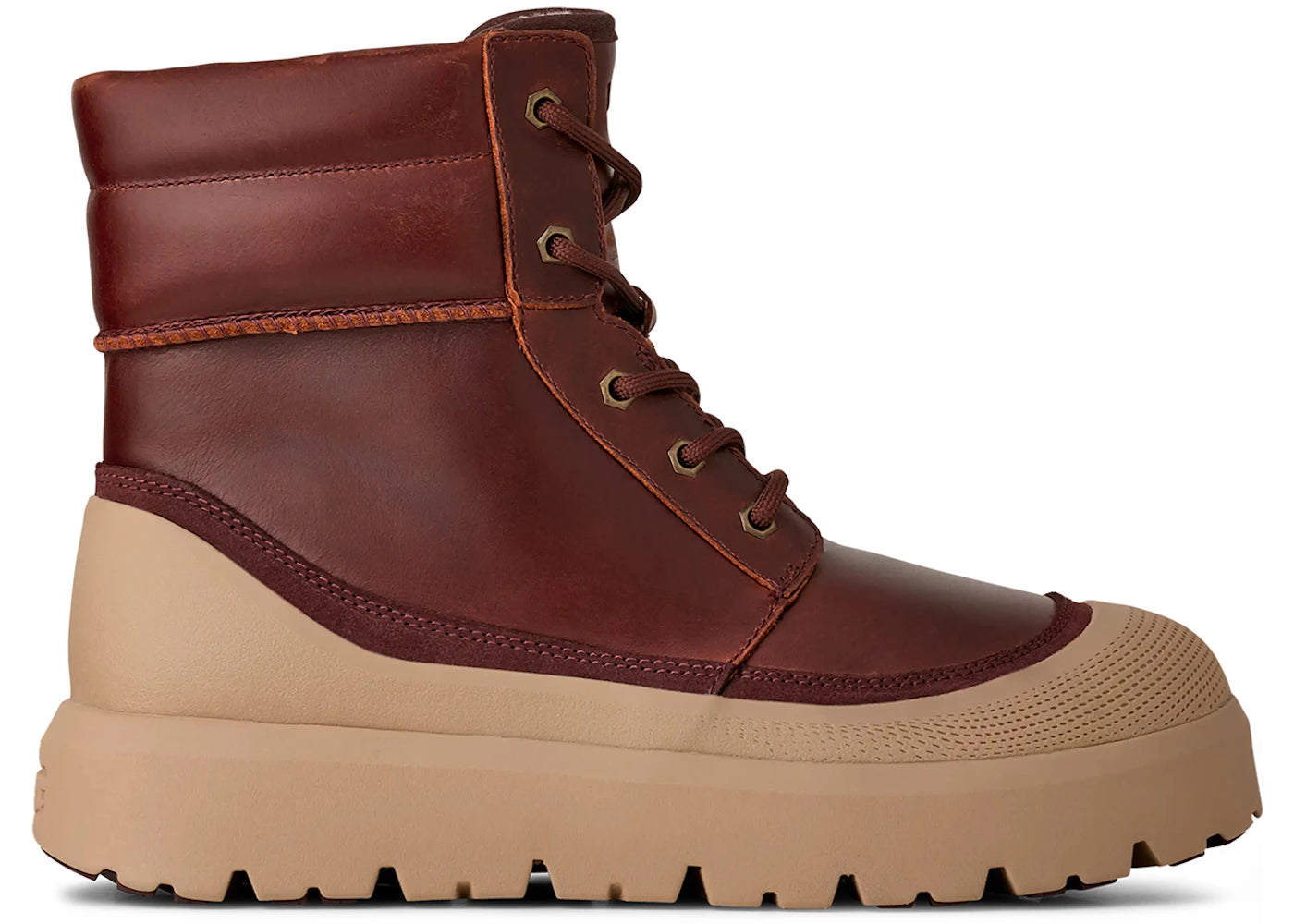 ugg neumel high weather hybrid boot cordovan white pepper