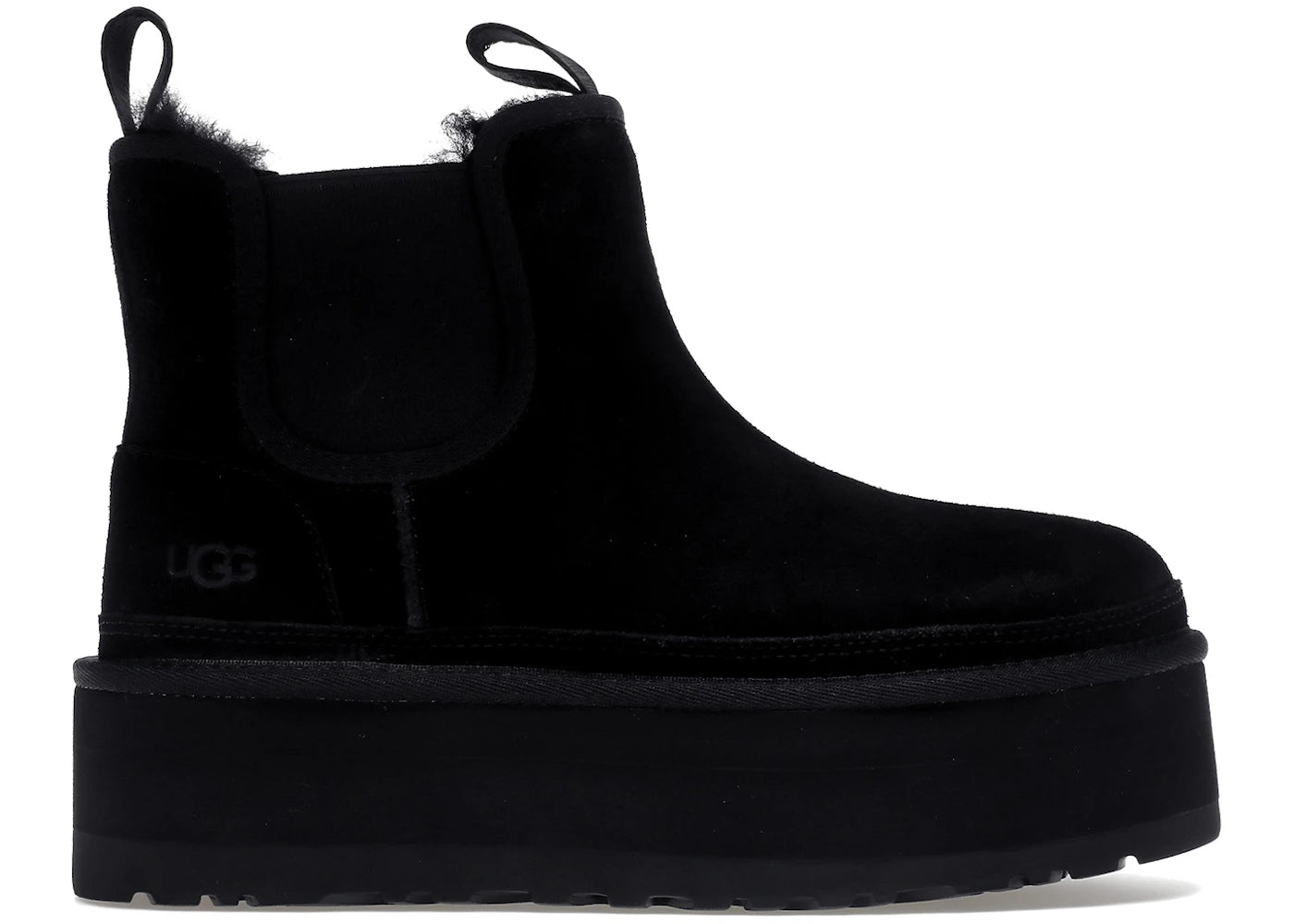 ugg neumel platform chelsea boot black (women's)