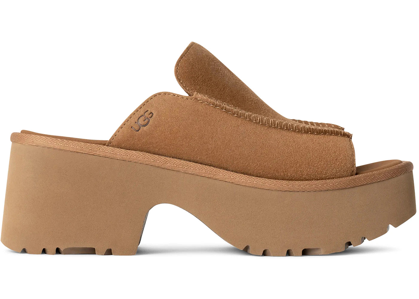 ugg new heights slide chestnut (women's)