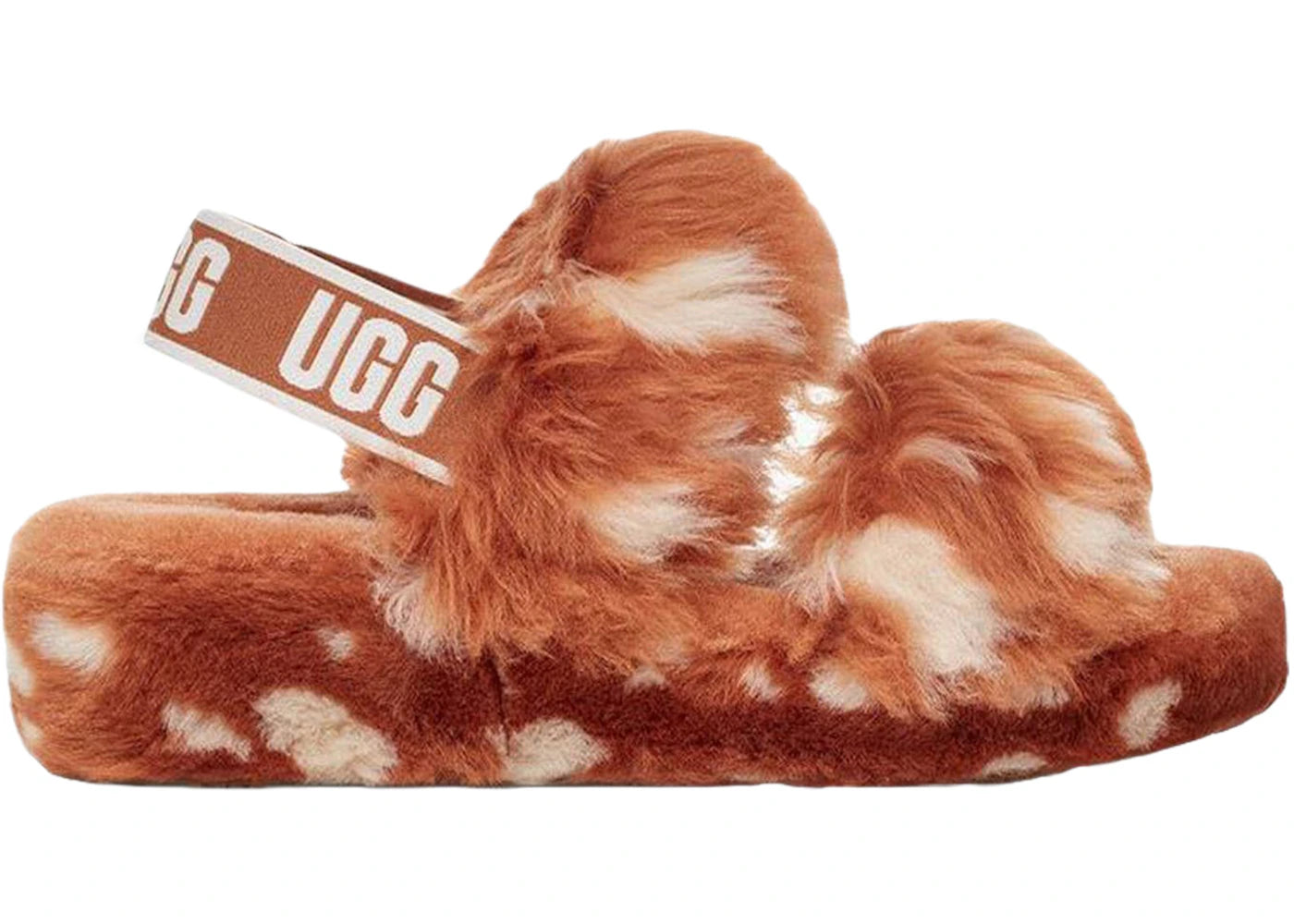 ugg oh yeah slide natural spots (women's)