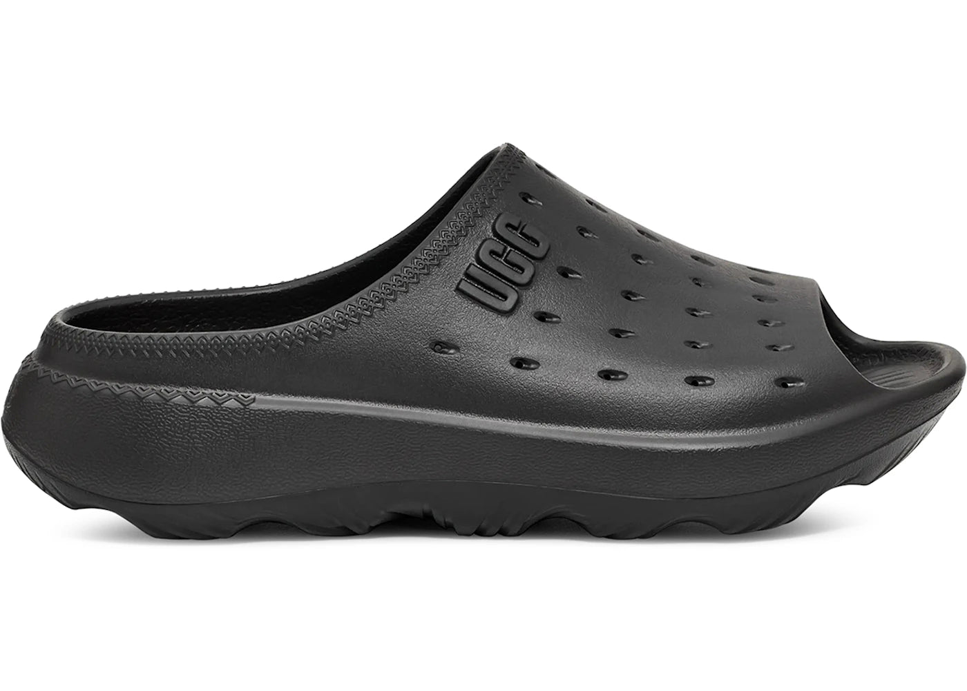 ugg slide it sandal black