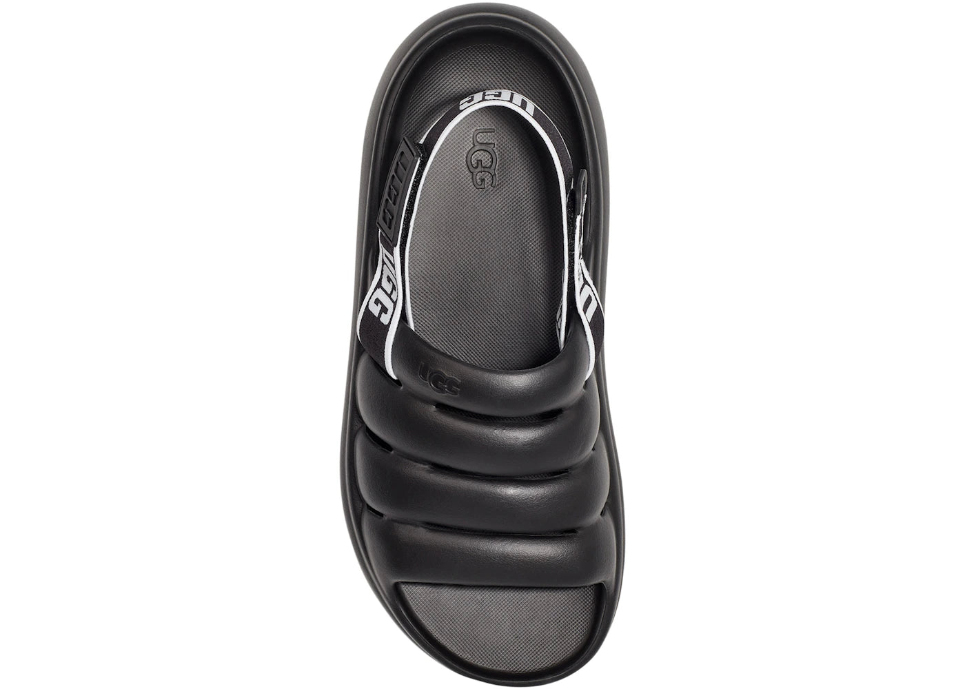 ugg sport yeah slide black white