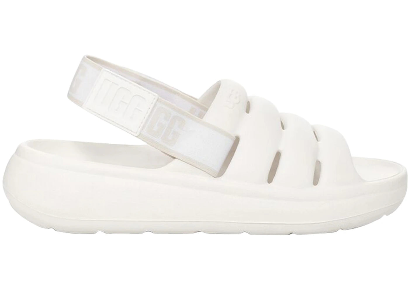 ugg sport yeah slide bright white (women's)