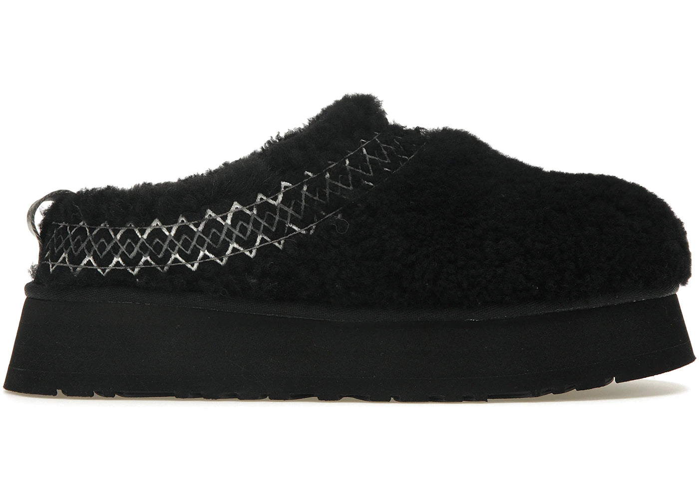 ugg tazz slipper heritage braid black (women's)