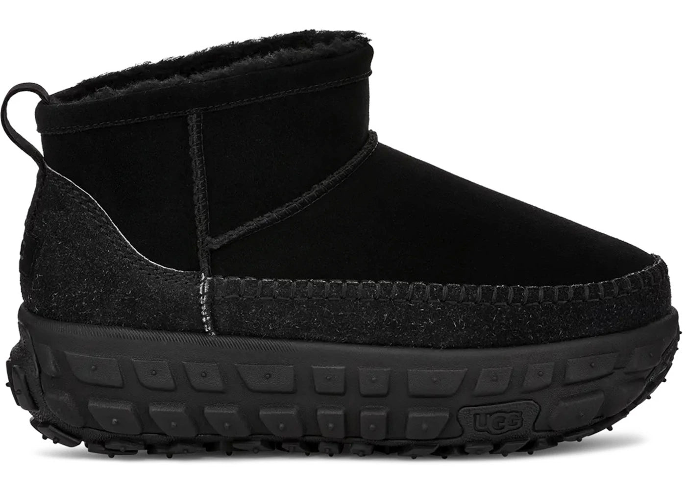 ugg venture daze ultra mini boot black