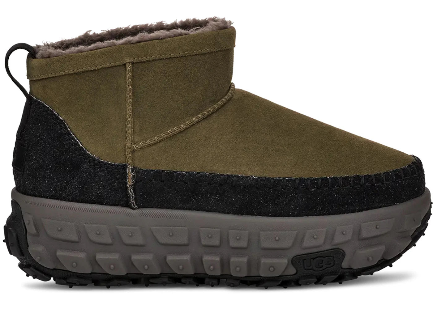ugg venture daze ultra mini boot burnt olive charcoal