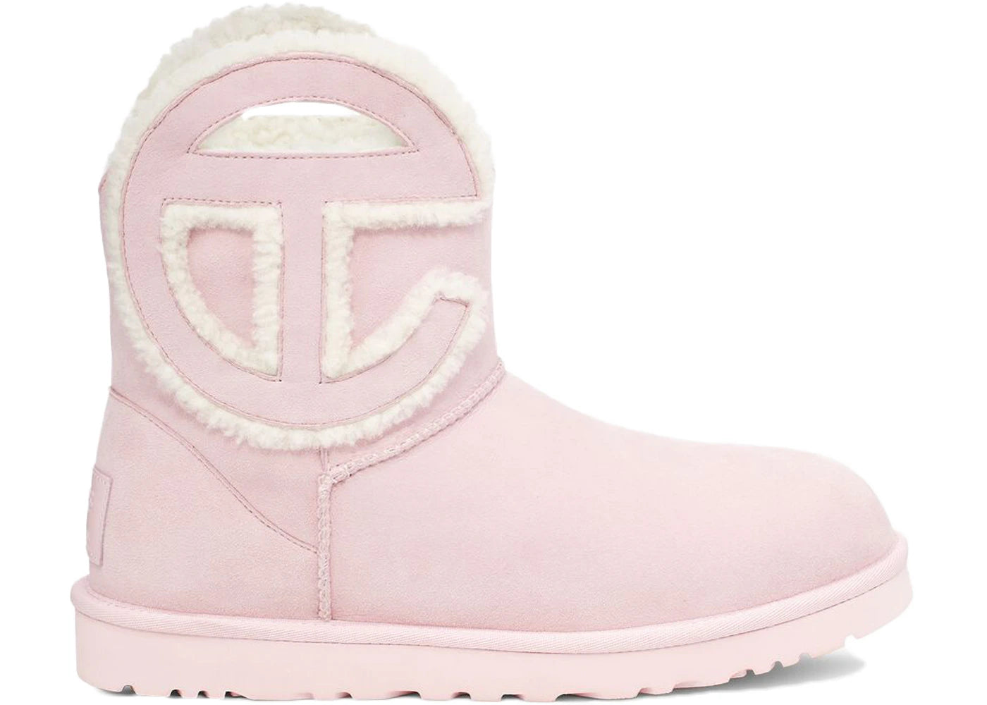 ugg x telfar logo mini pink