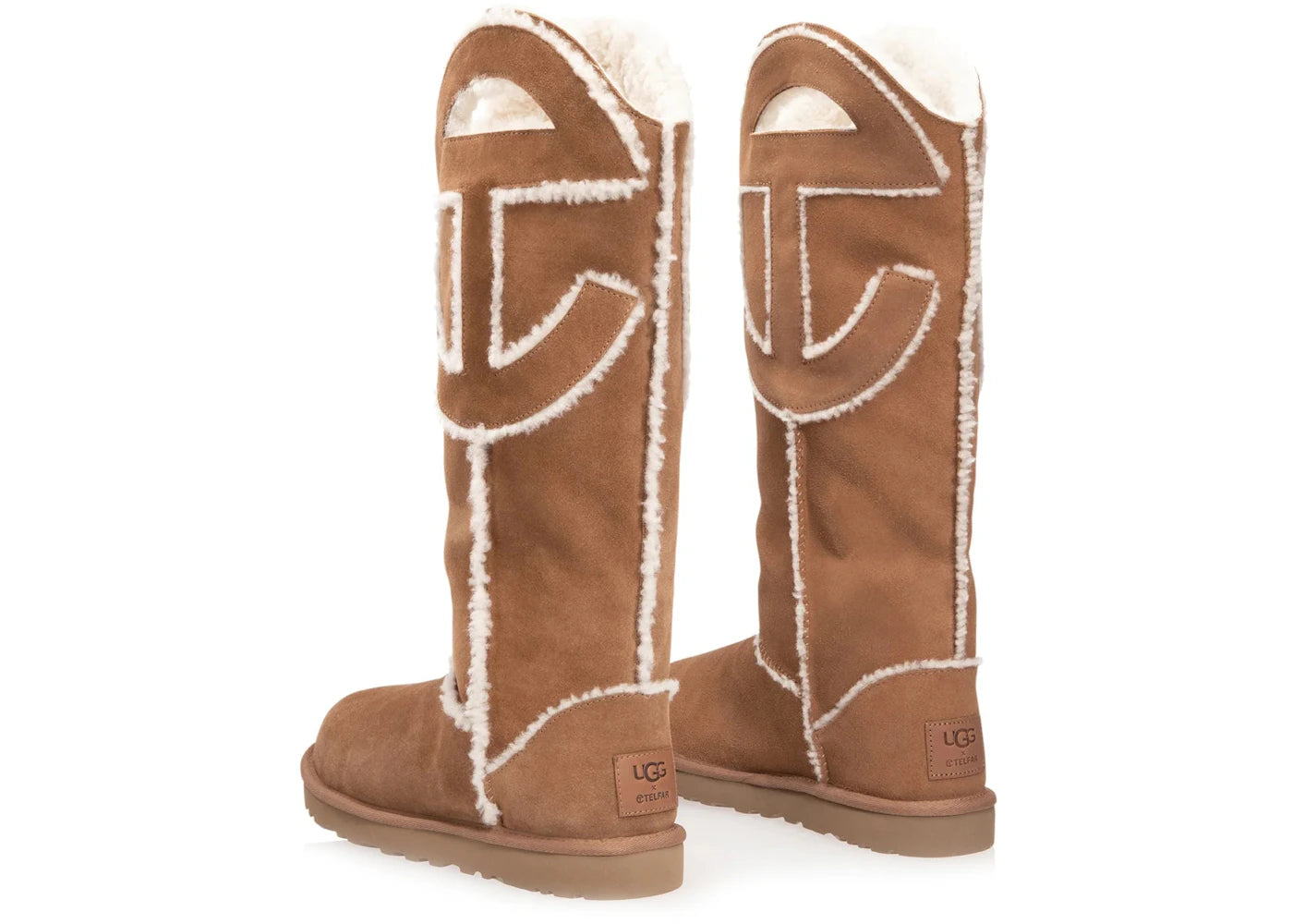 ugg x telfar logo tall chestnut