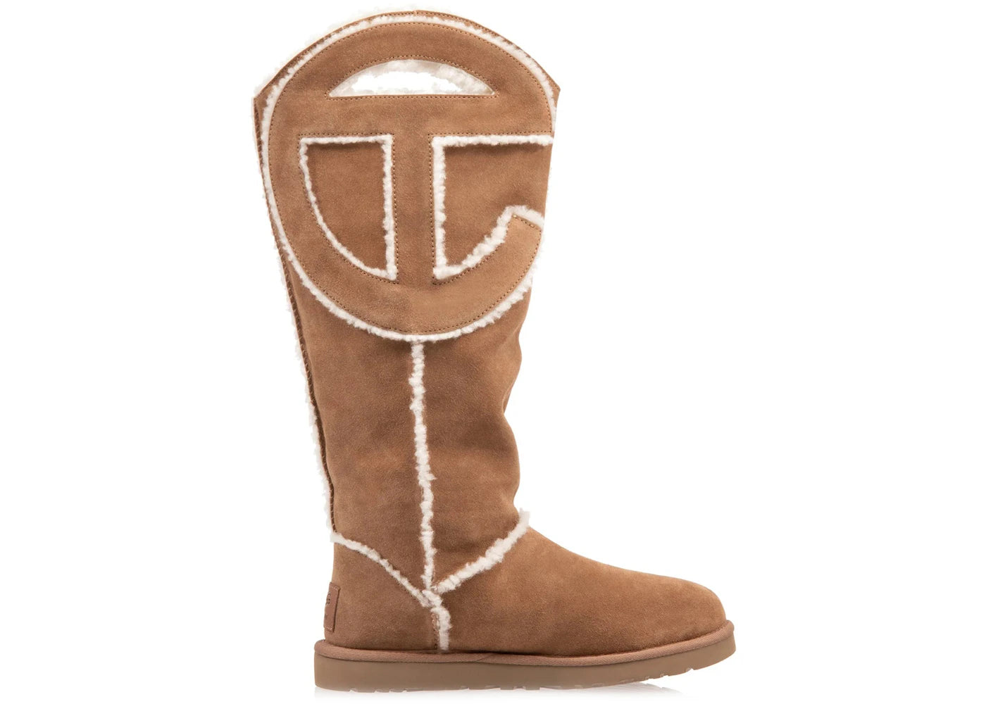 ugg x telfar logo tall chestnut
