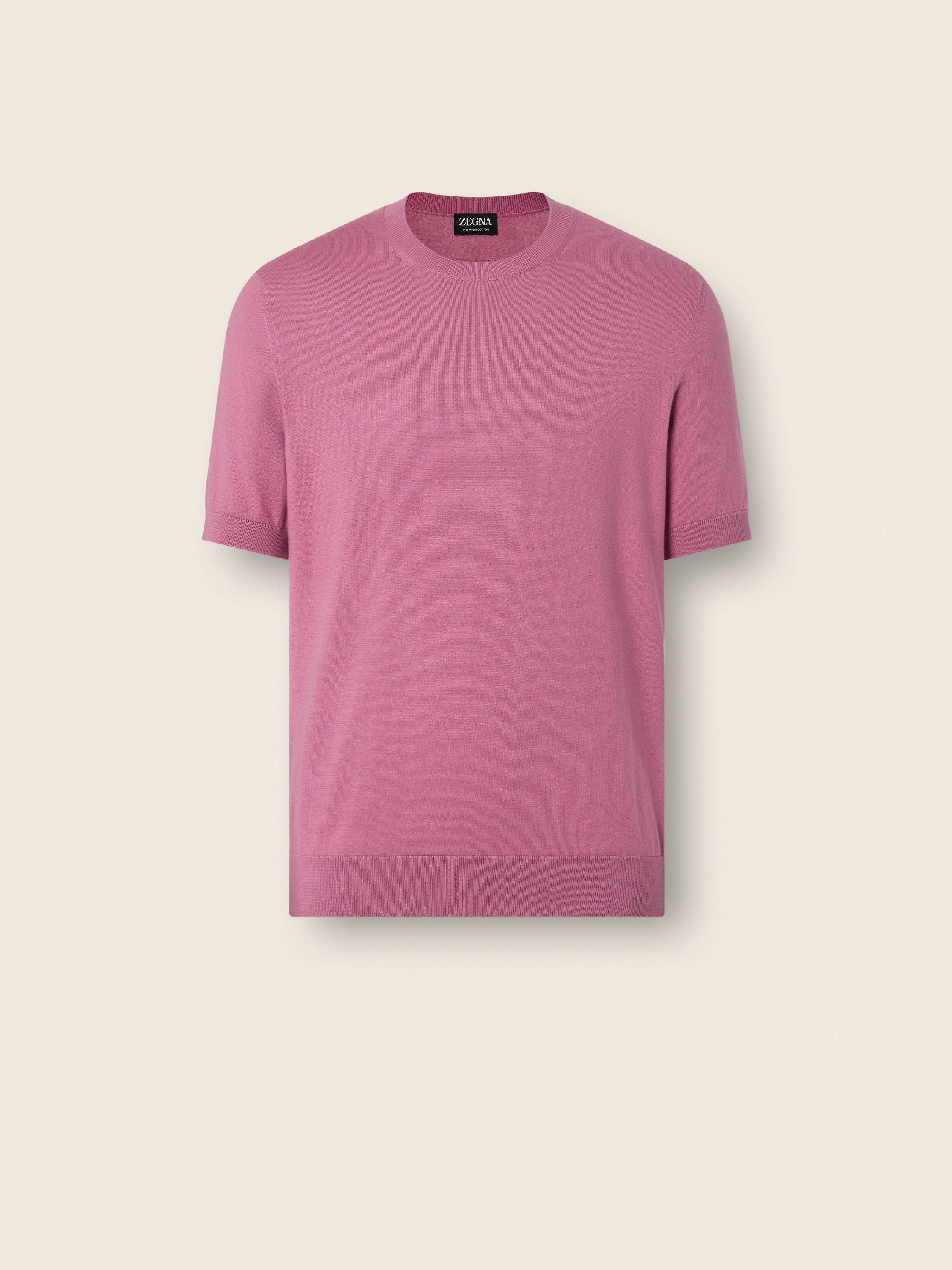 Zegna Pink Premium Cotton T-Shirt