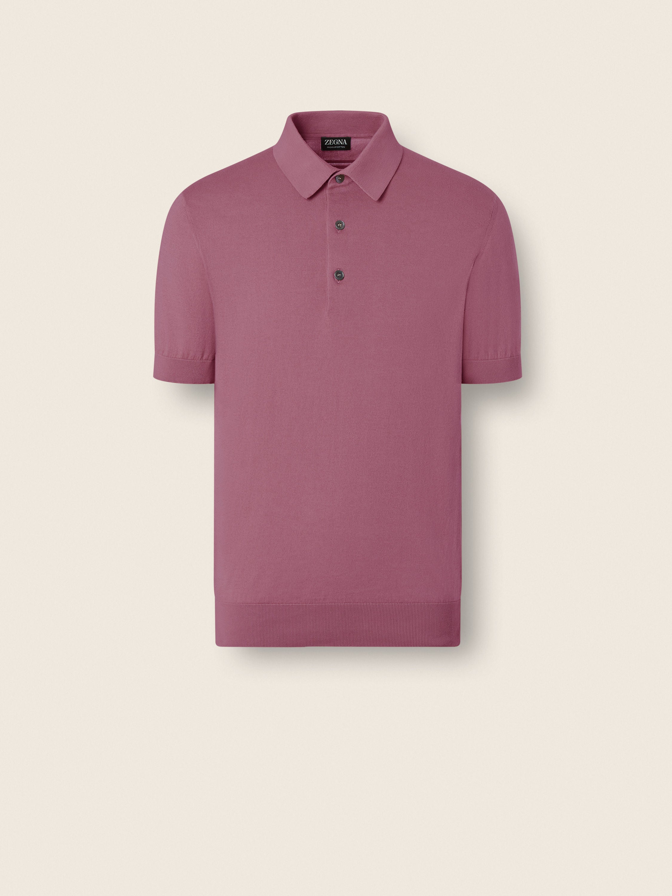 Zegna Pink Premium Cotton Polo Shirt