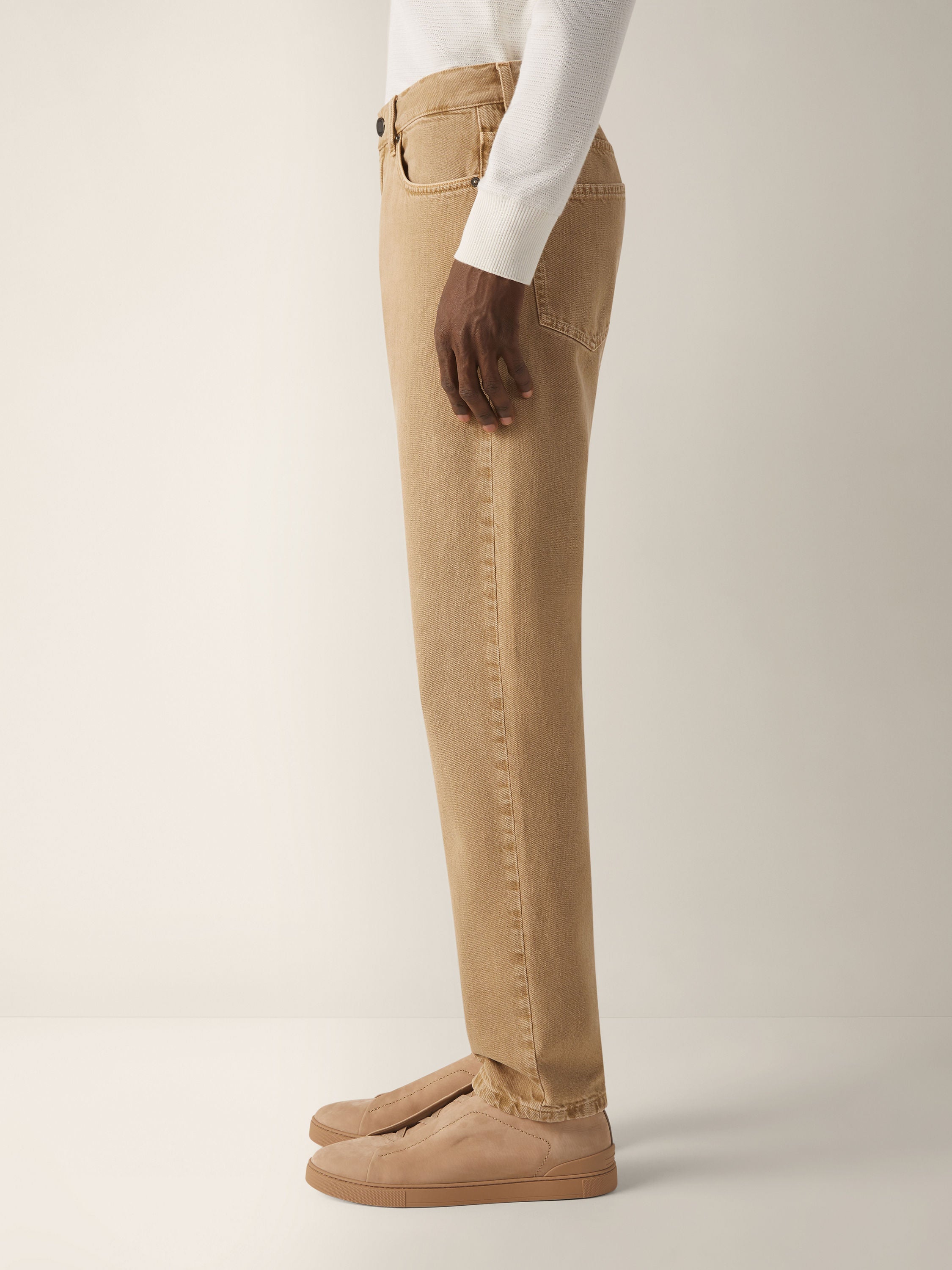 Zegna Beige Cotton Roccia Pants