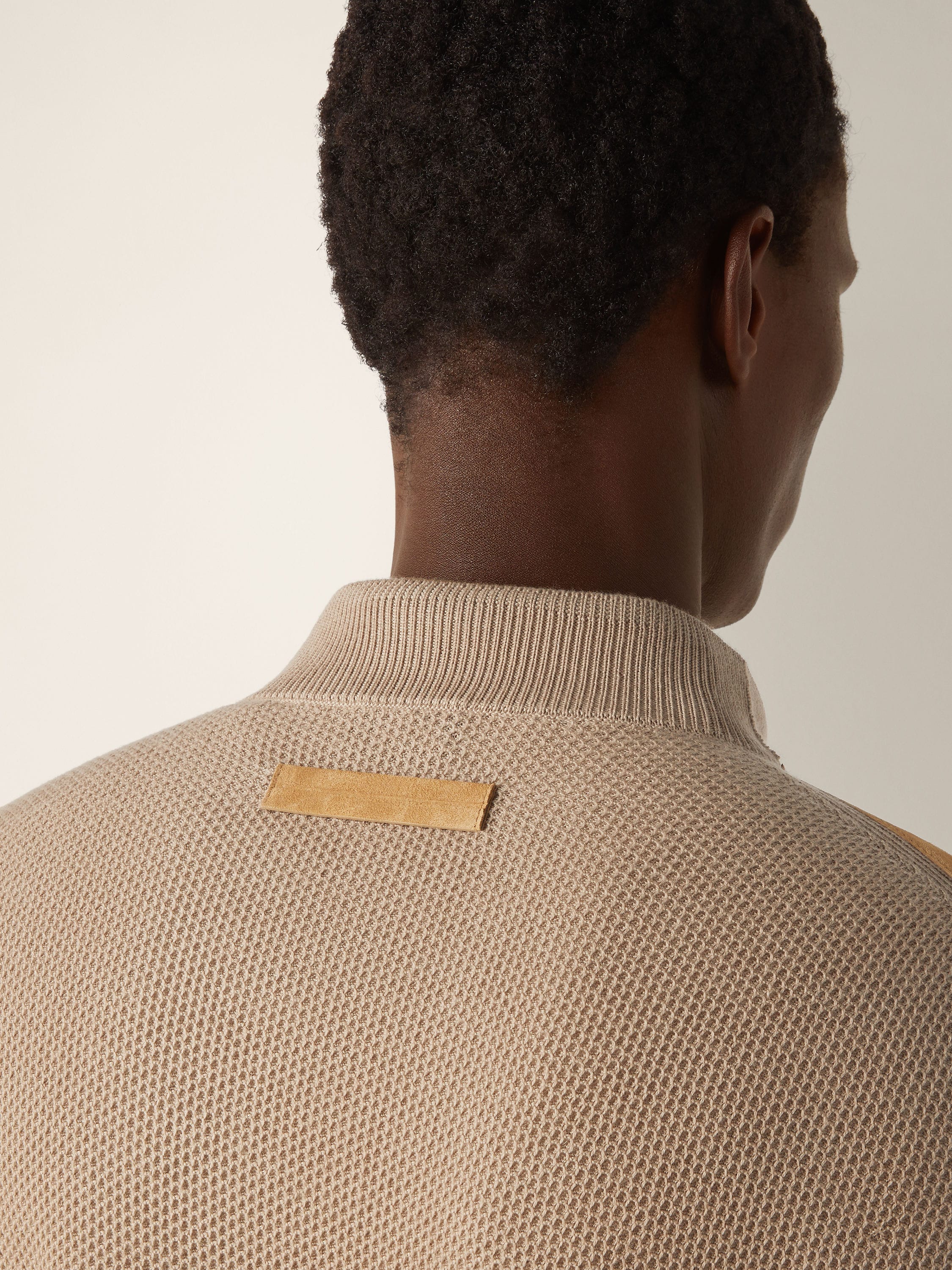 Zegna Beige Cashmere Bomber