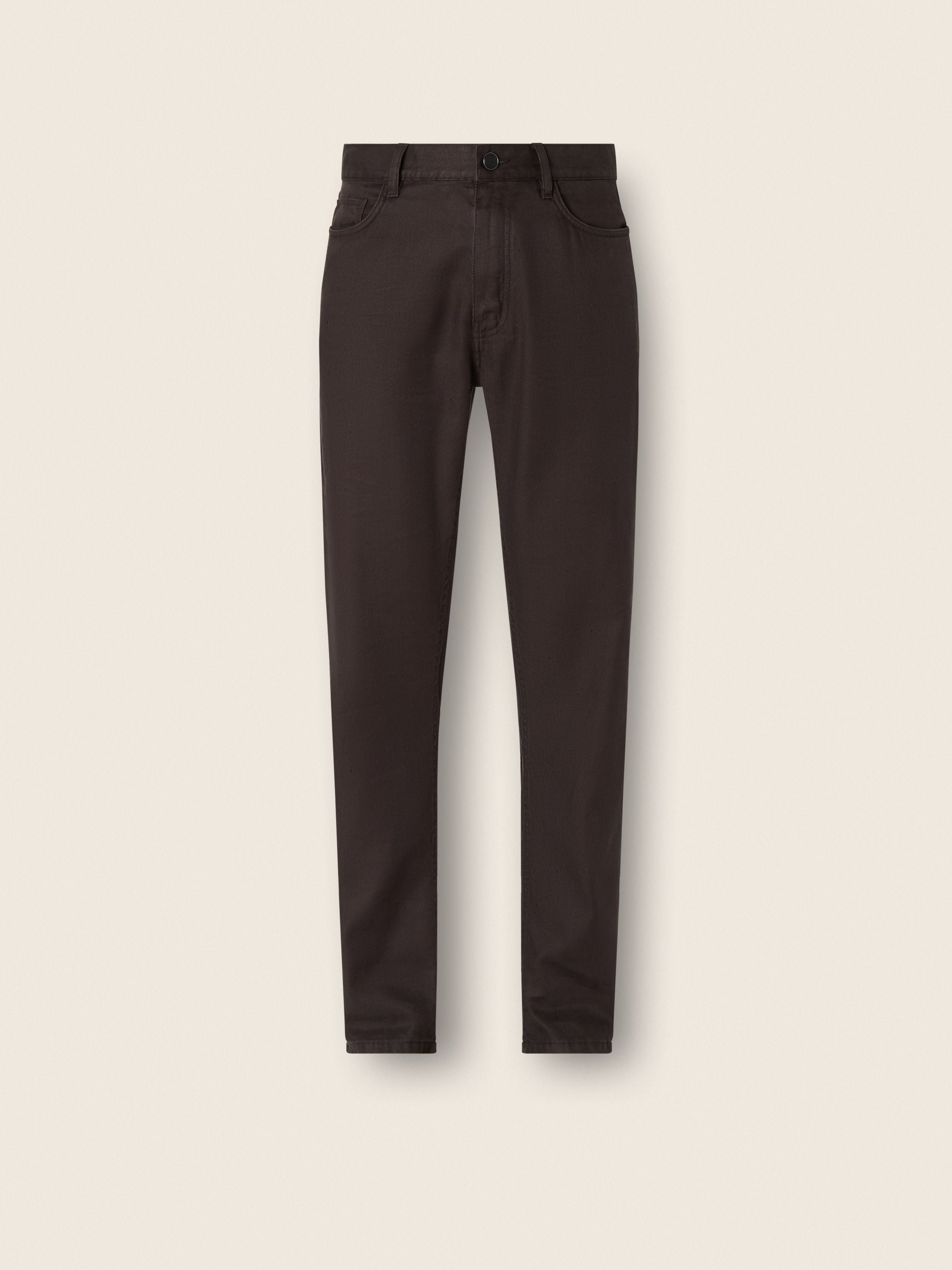 Zegna Dark Brown Stretch Cotton And Linen Roccia Pants