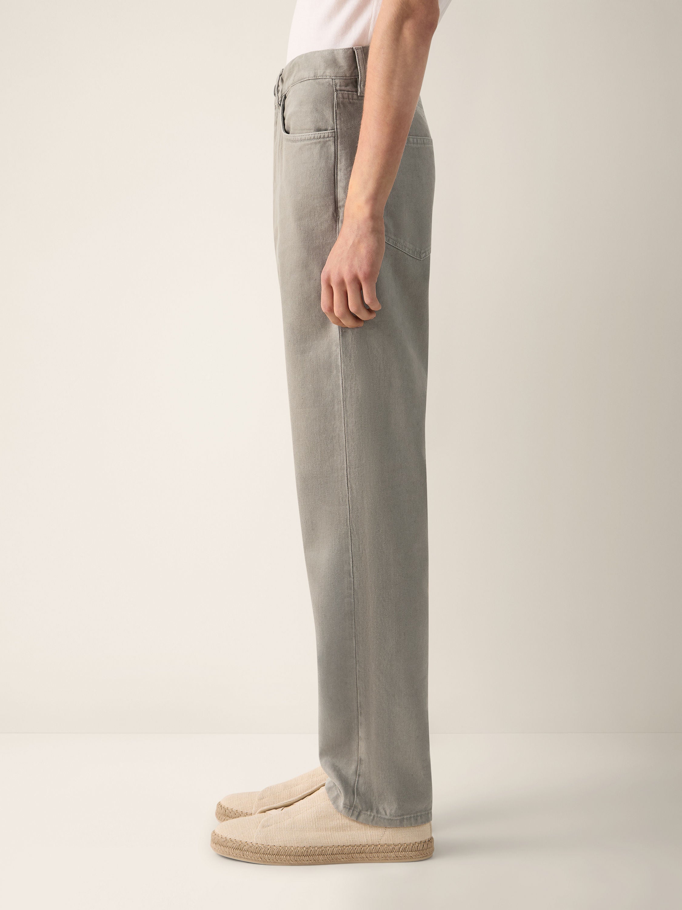 Zegna Dark Taupe Stretch Cotton And Linen Roccia Pants