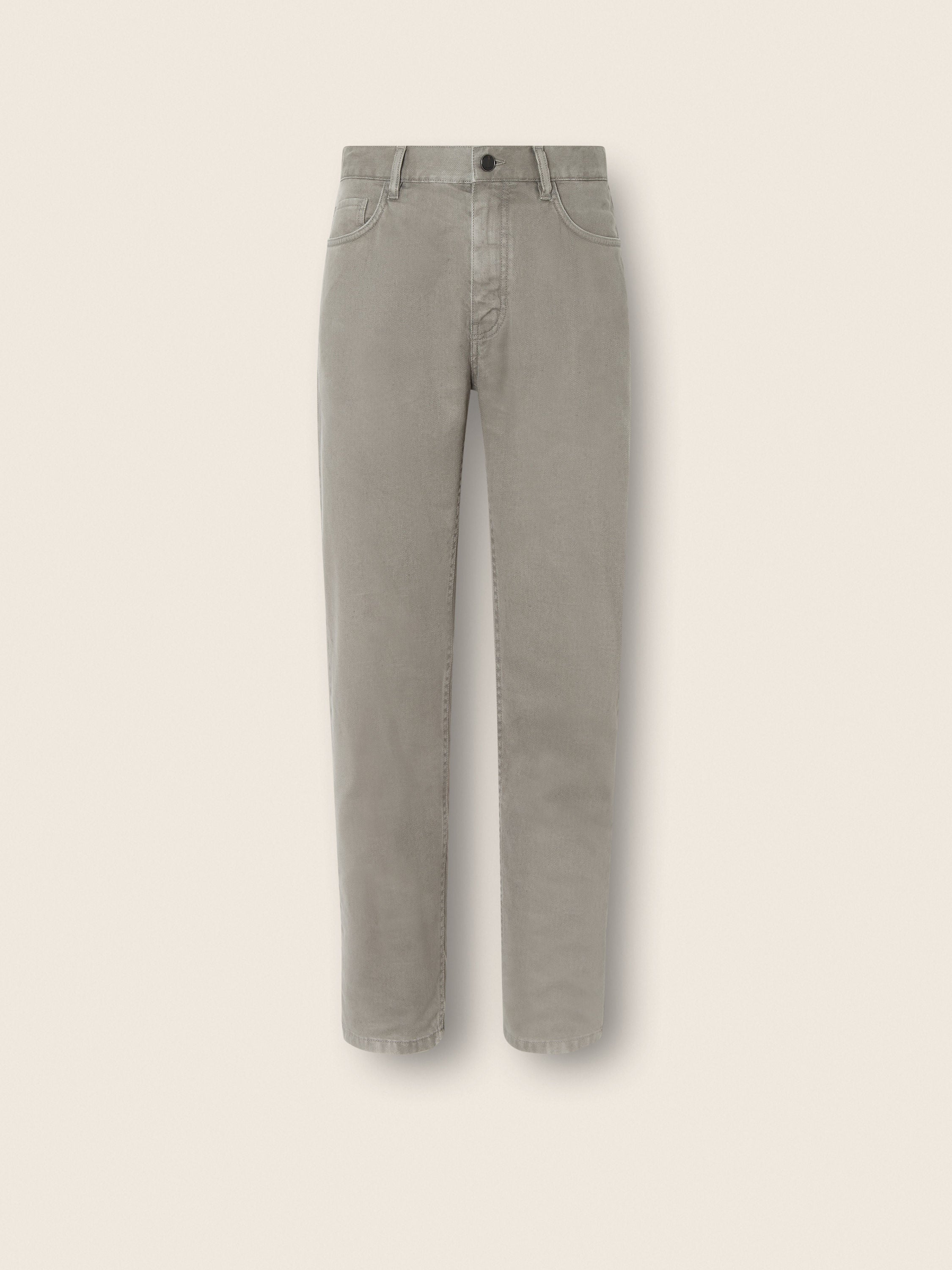 Zegna Dark Taupe Stretch Cotton And Linen Roccia Pants