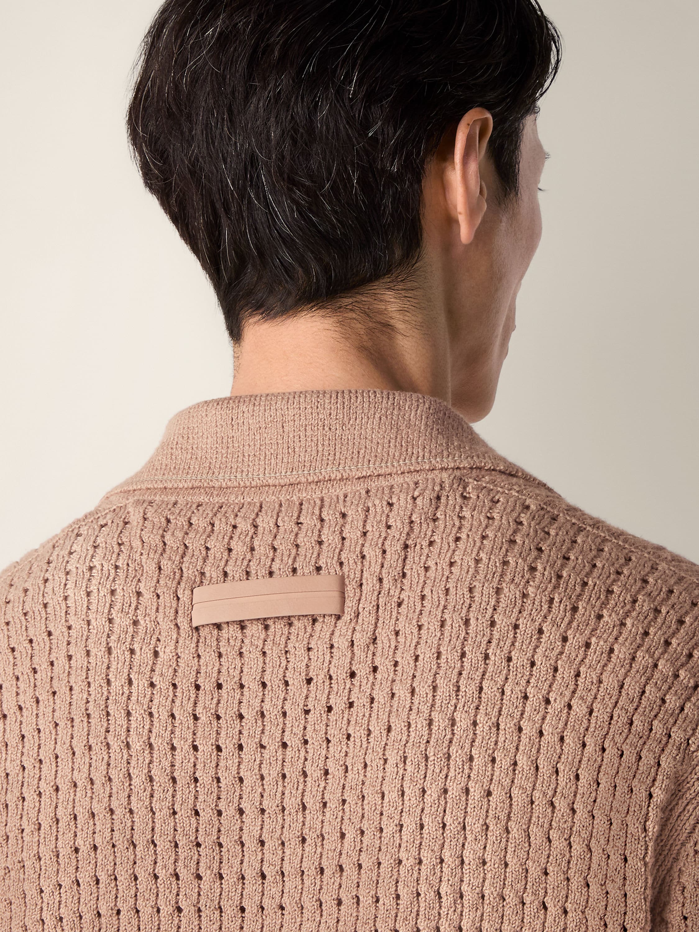 Zegna Beige Cotton And Linen Polo Shirt