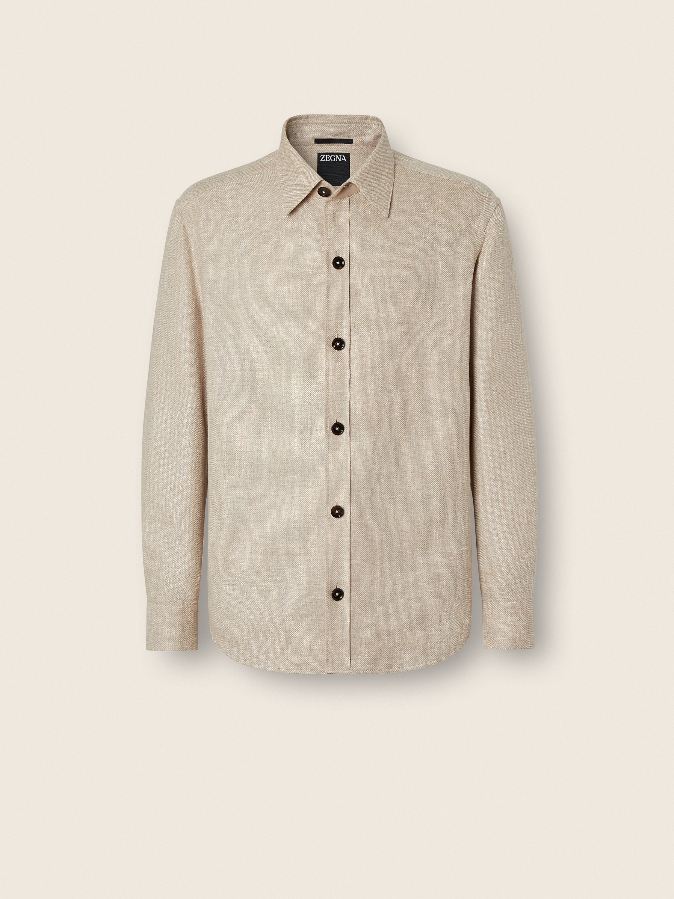 Zegna Cashmere Linen And Silk Overshirt