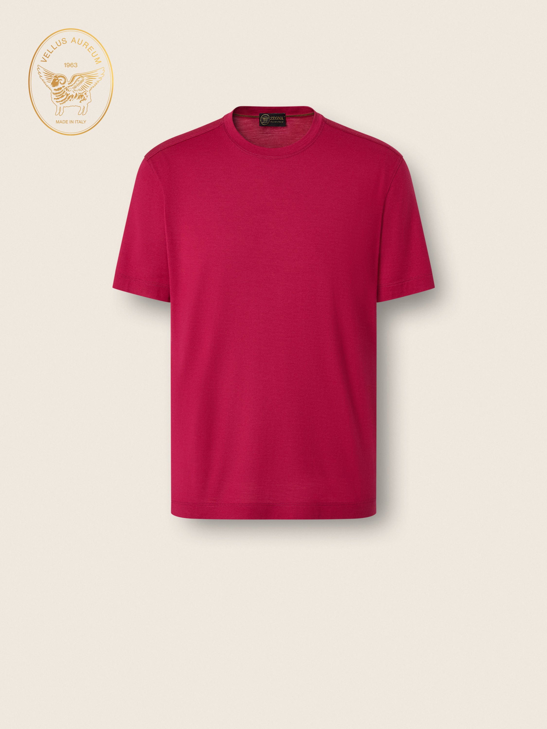 Zegna Dark Pink Vellus Aureum T-Shirt